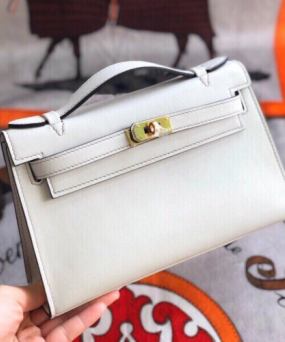 에르메스 미니 켈리백22 끄레 금장 스위프트